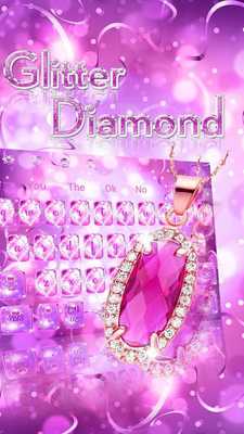 Emulate Android APK Pink Diamond Glitter Keyboard