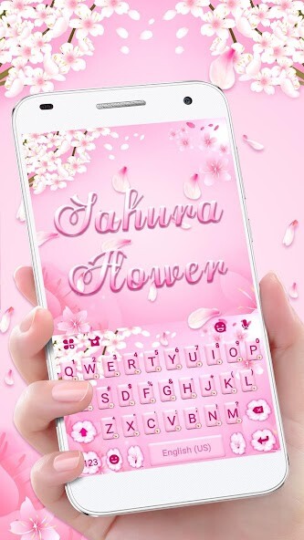 Run android online APK Pink Floral Sakura Theme from MyAndroid or emulate Pink Floral Sakura Theme using MyAndroid