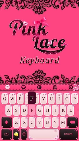 Emulate Android APK Pinklace Keyboard Theme