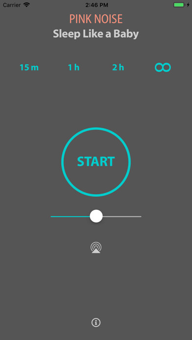 Emulate iPhone app Pink Noise: Sleep like a baby using MyAndroid