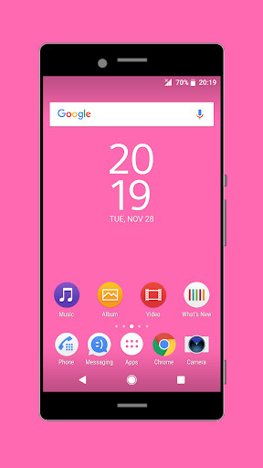 Run android online APK Pink Oreo Theme from MyAndroid or emulate Pink Oreo Theme using MyAndroid