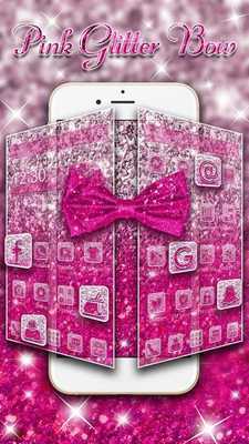 Emulate Android APK Pink Purple Glitter Bow Theme Emulate Android APK Pink Purple Glitter Bow Theme
