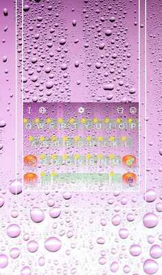 Emulate Android APK Pink Rain In Summer Keyboard Theme