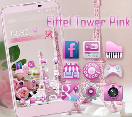Emulate Android APK Pink Rose Eiffel Tower Theme Emulate Android APK Pink Rose Eiffel Tower Theme