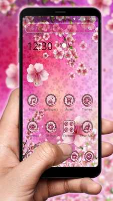 Emulate Android APK Pink Sakura Flower Theme