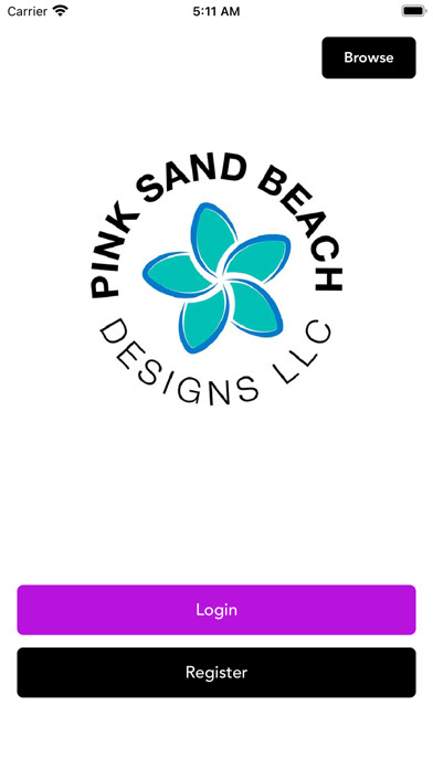 Emulate iPhone app Pink Sand Beach Designs using MyAndroid Emulate iPhone app Pink Sand Beach Designs using MyAndroid