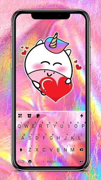 Run android online APK Pink Shiny Foil Keyboard Background from MyAndroid or emulate Pink Shiny Foil Keyboard Background using MyAndroid