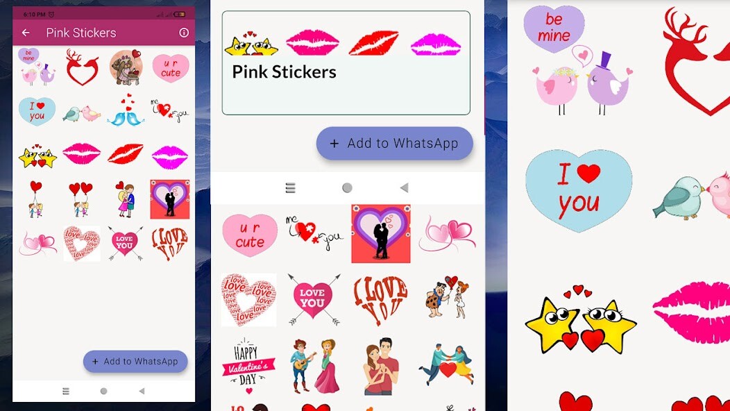 Run android online APK Pink Stickers WAstickerapps from MyAndroid or emulate Pink Stickers WAstickerapps using MyAndroid