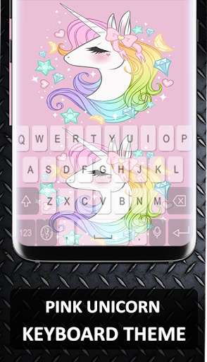 Emulate Android APK Pink Unicorn keyboard Theme