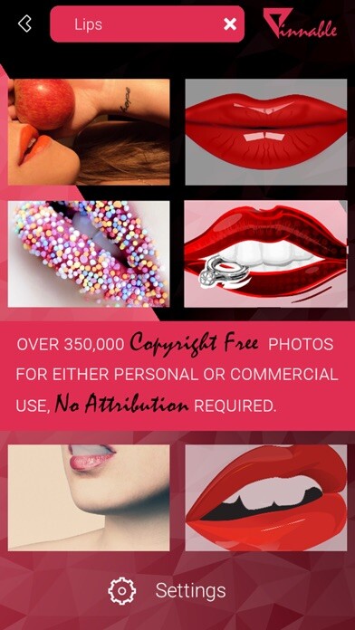 Emulate iPhone app Pinnable - Pinterest Free Image Creator using MyAndroid