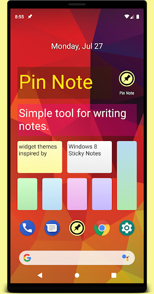 Run android online APK Pin Note from MyAndroid or emulate Pin Note using MyAndroid