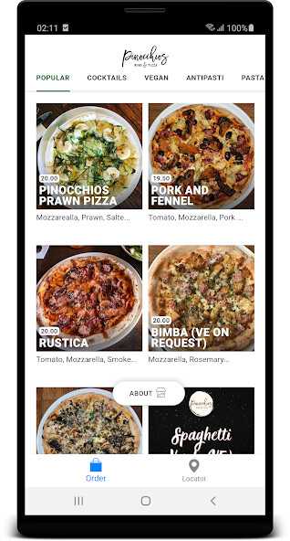 Run android online APK Pinocchios Wine Pizza Bar from MyAndroid or emulate Pinocchios Wine Pizza Bar using MyAndroid Run android online APK Pinocchios Wine Pizza Bar from MyAndroid or emulate Pinocchios Wine Pizza Bar using MyAndroid