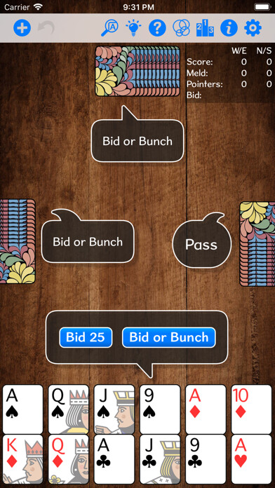 Emulate iPhone app Pinochle Gold using MyAndroid