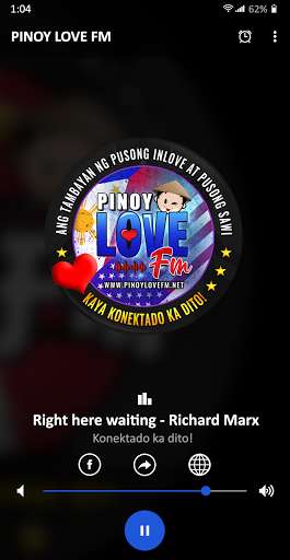 Run android online APK Pinoy Love FM from MyAndroid or emulate Pinoy Love FM using MyAndroid