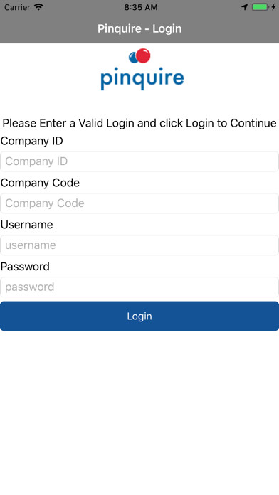 Emulate iPhone app Pinquire using MyAndroid