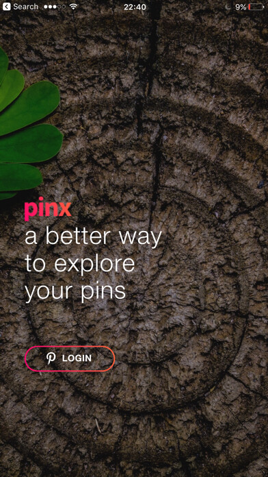 Emulate iPhone app Pinx for Pinterest using MyAndroid
