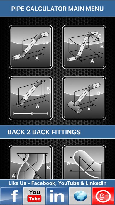 Emulate iPhone app Pipe Fitter Calculator using MyAndroid Emulate iPhone app Pipe Fitter Calculator using MyAndroid