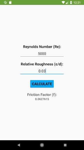 Run android online APK Pipe Friction Factor from MyAndroid or emulate Pipe Friction Factor using MyAndroid
