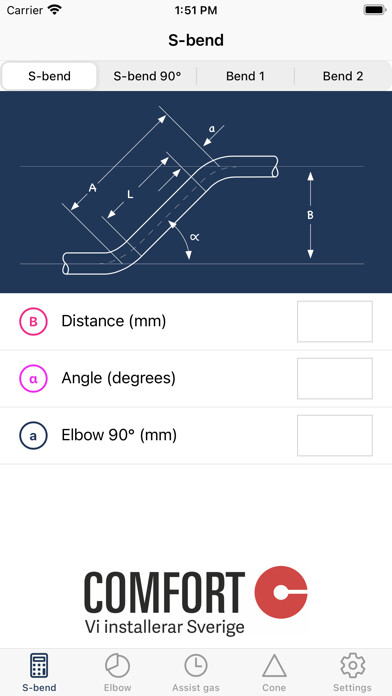 Emulate iPhone app Pipe Guide Calculator using MyAndroid Emulate iPhone app Pipe Guide Calculator using MyAndroid