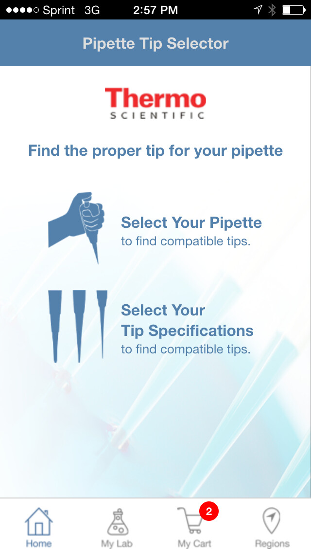 Emulate iPhone app Pipette Tips using MyAndroid