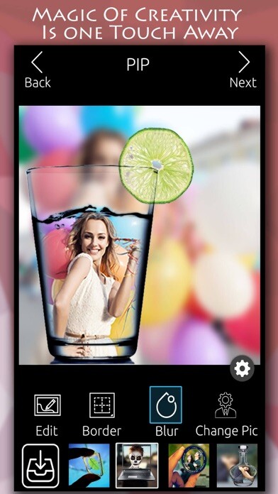 Emulate iPhone app PIP - Layouts & Shapes For Recursive Effect using MyAndroid Emulate iPhone app PIP - Layouts & Shapes For Recursive Effect using MyAndroid