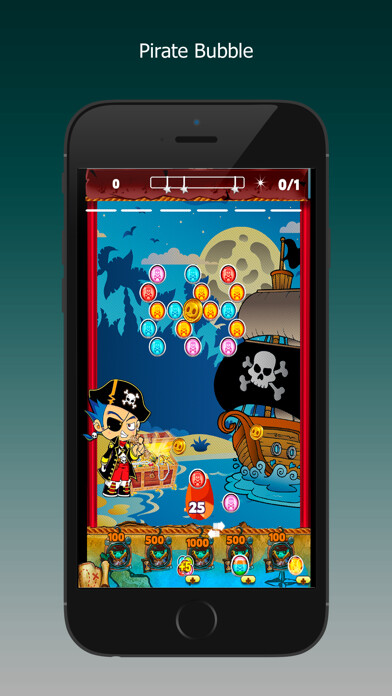 Emulate iPhone app Pirate Bubble Ball Candy Shoot Match 3 Free Game using MyAndroid
