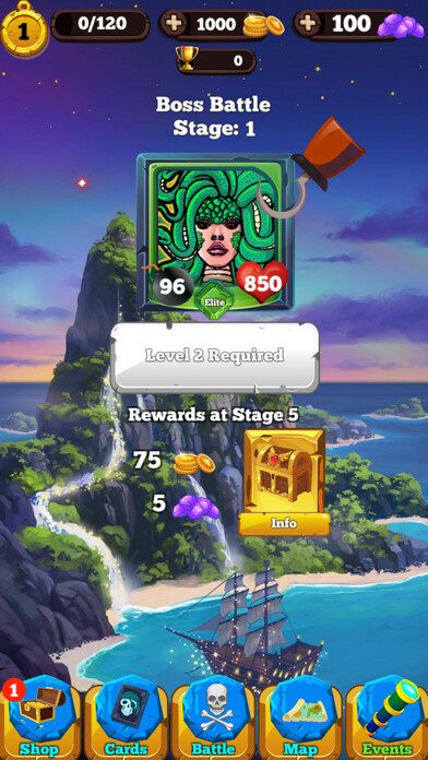 Emulate iPhone app Pirate Cards - Treasure Battle using MyAndroid