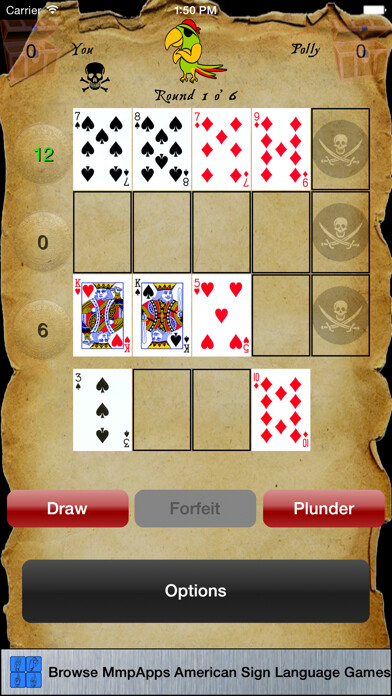 Emulate iPhone app Pirate Cribbage using MyAndroid Emulate iPhone app Pirate Cribbage using MyAndroid