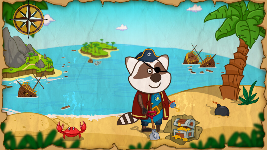 Run android online APK Pirate Games for Kids from MyAndroid or emulate Pirate Games for Kids using MyAndroid