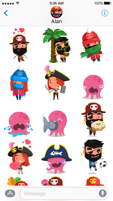 Emulate iPhone app Pirate Kings Stickers for Apple iMessage using MyAndroid Emulate iPhone app Pirate Kings Stickers for Apple iMessage using MyAndroid