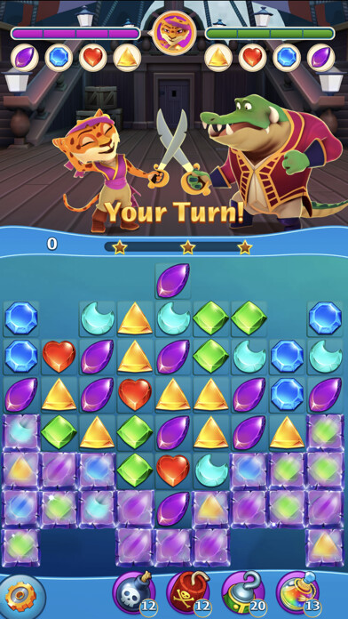 Emulate iPhone app Pirate Puzzle Blast using MyAndroid