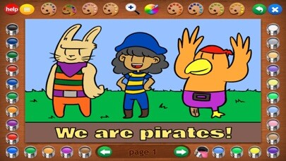 Emulate iPhone app Pirates Coloring Book using MyAndroid Emulate iPhone app Pirates Coloring Book using MyAndroid