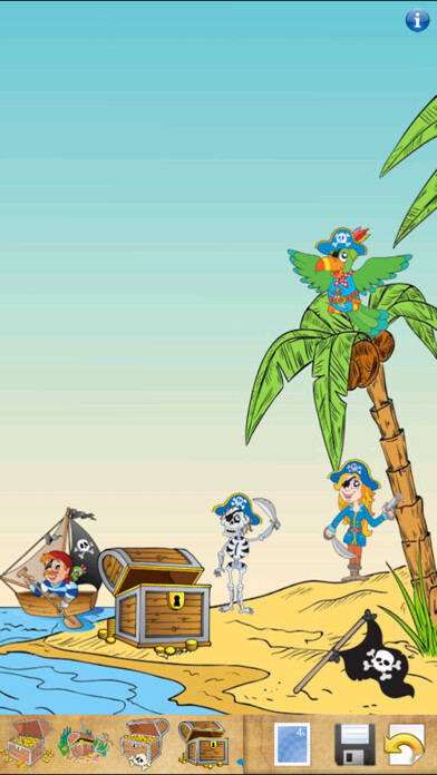 Emulate iPhone app Pirate Sticker Book! using MyAndroid Emulate iPhone app Pirate Sticker Book! using MyAndroid