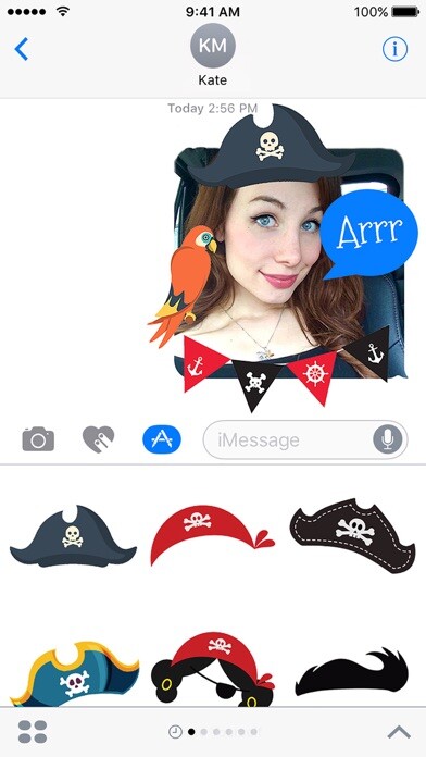 Emulate iPhone app Pirate Stickers! Funny Sticker Pack for iMessage using MyAndroid Emulate iPhone app Pirate Stickers! Funny Sticker Pack for iMessage using MyAndroid