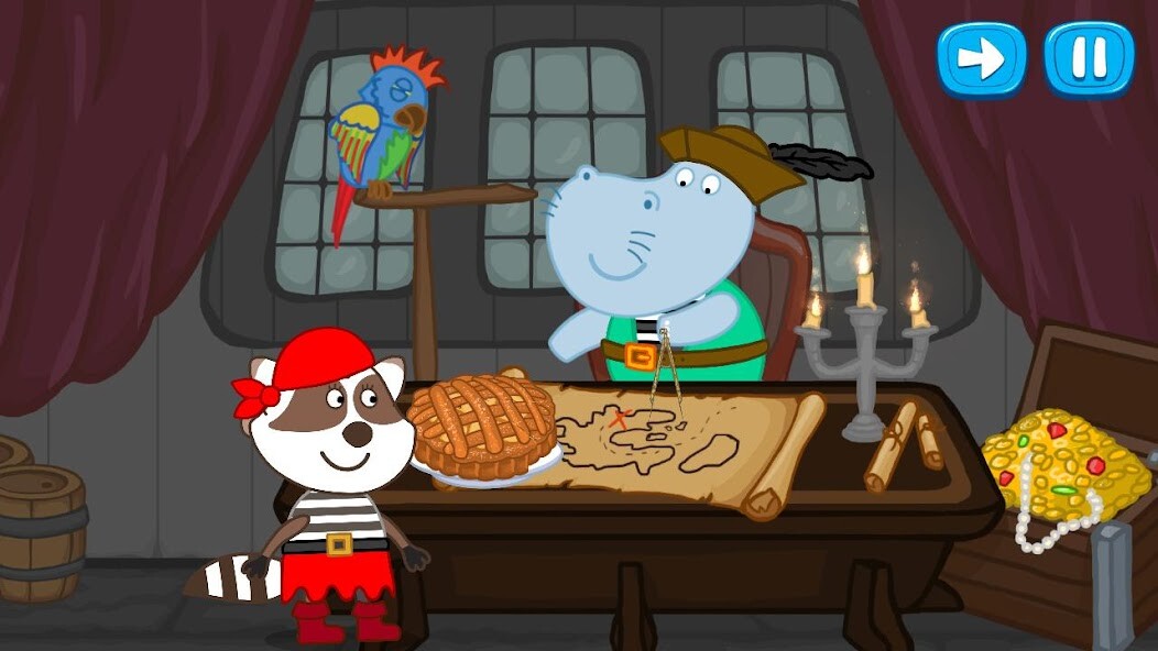 Run android online APK Pirate treasure: Fairy tales from MyAndroid or emulate Pirate treasure: Fairy tales using MyAndroid
