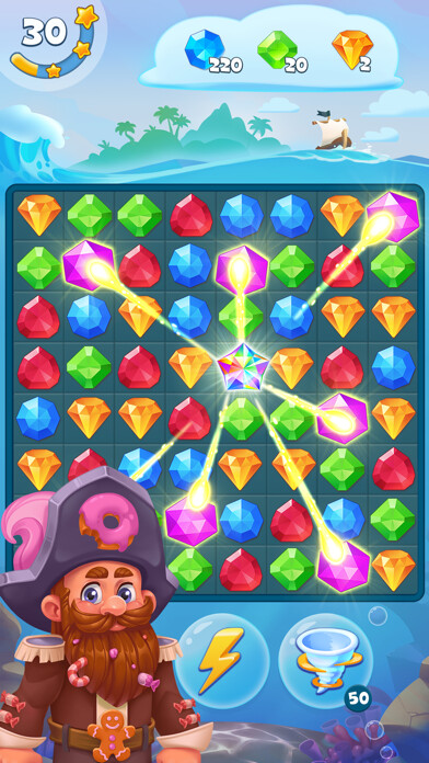Emulate iPhone app Pirate Treasures - Gems Puzzle using MyAndroid Emulate iPhone app Pirate Treasures - Gems Puzzle using MyAndroid