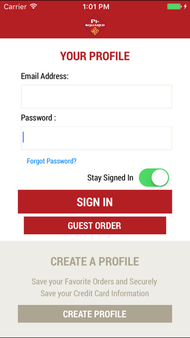 Emulate iPhone app Pi-Squared Pizza using MyAndroid