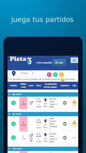 Run android online APK Pista3 - juega al padel y otros deportes from MyAndroid or emulate Pista3 - juega al padel y otros deportes using MyAndroid Run android online APK Pista3 - juega al padel y otros deportes from MyAndroid or emulate Pista3 - juega al padel y otros deportes using MyAndroid