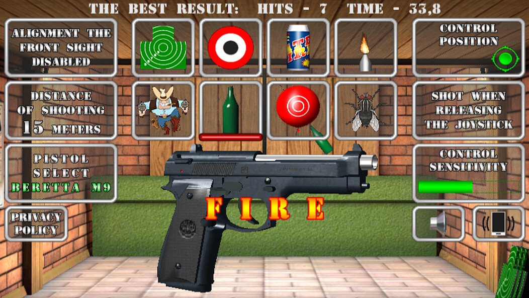 Run android online APK Pistol shooting simulator from MyAndroid or emulate Pistol shooting simulator using MyAndroid