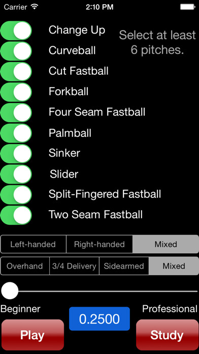 Emulate iPhone app Pitch Grips - A Training App using MyAndroid Emulate iPhone app Pitch Grips - A Training App using MyAndroid