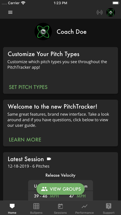Emulate iPhone app PitchTracker Baseball using MyAndroid
