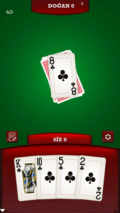 Emulate iPhone app Pişti Kralı using MyAndroid