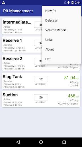 Run android online APK Pit Management (a Drilling Fluids App) from MyAndroid or emulate Pit Management (a Drilling Fluids App) using MyAndroid