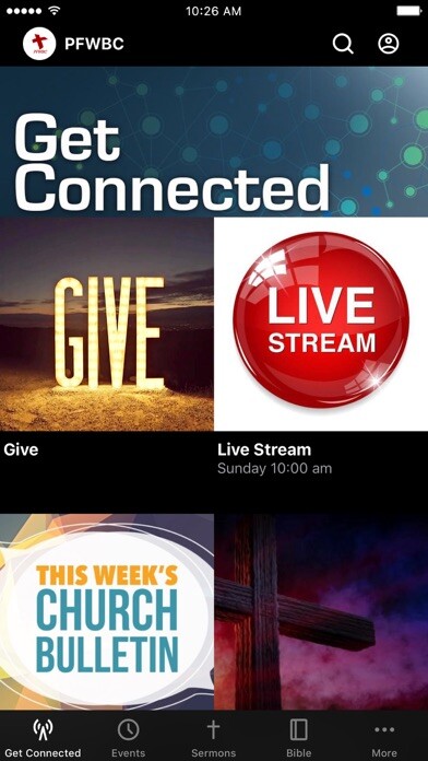 Emulate iPhone app Pittsburg Free Will Baptist using MyAndroid