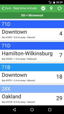 Emulate Android APK Pittsburgh Next Bus