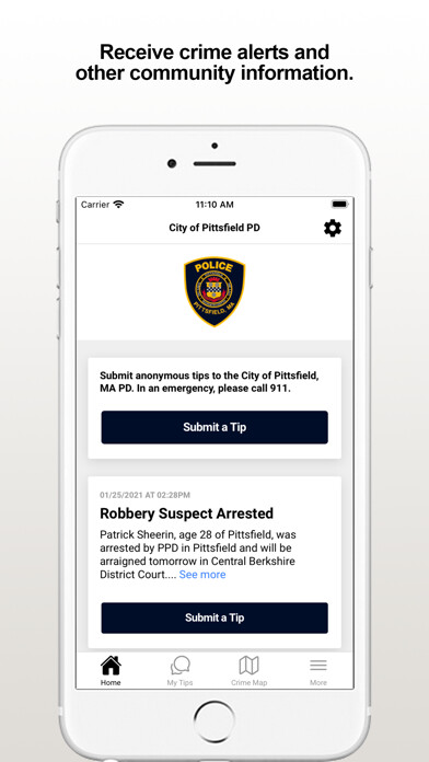 Emulate iPhone app Pittsfield PD using MyAndroid Emulate iPhone app Pittsfield PD using MyAndroid