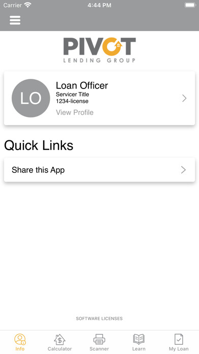 Emulate iPhone app Pivot Lending Group using MyAndroid Emulate iPhone app Pivot Lending Group using MyAndroid