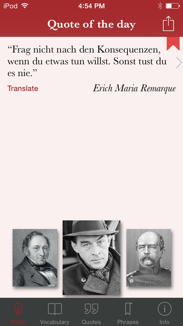 Emulate iPhone app Pivot: Quotes DE using MyAndroid