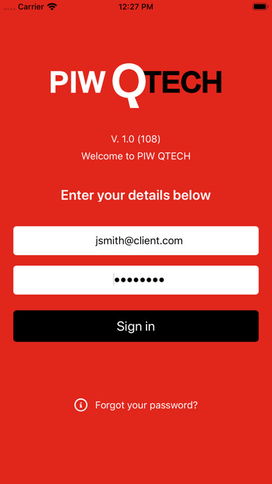 Emulate iPhone app PIW QTECH Field App using MyAndroid Emulate iPhone app PIW QTECH Field App using MyAndroid