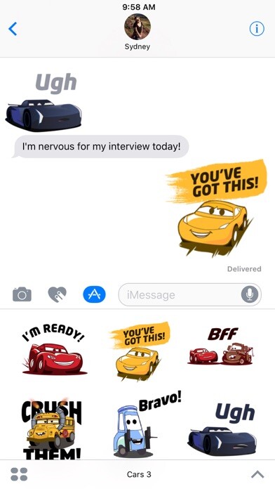 Emulate iPhone app Pixar Stickers: Cars 3 using MyAndroid Emulate iPhone app Pixar Stickers: Cars 3 using MyAndroid